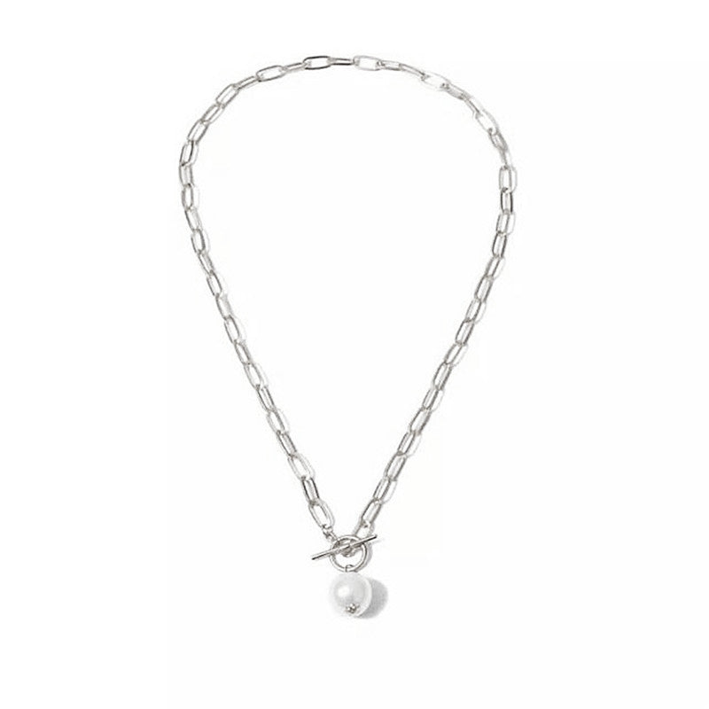 Baroque Pearl Pendant Choker Necklace
