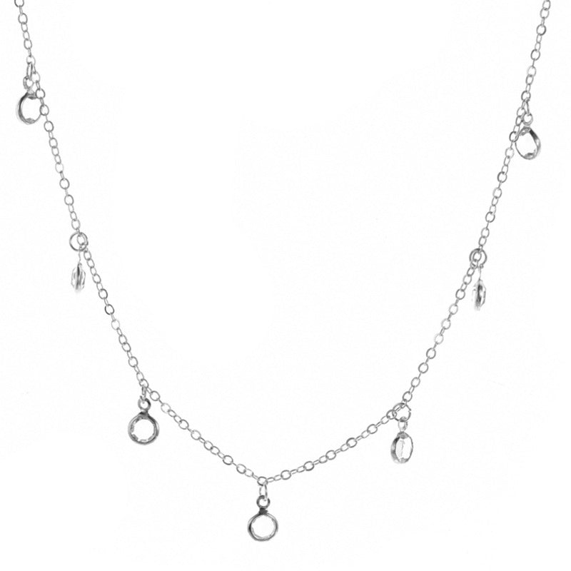 Cz Zircon tassel Necklace