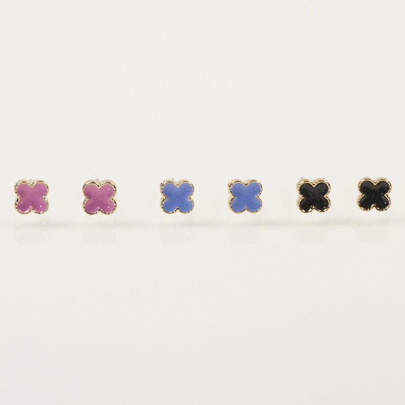 Clover stud earrings set Jewelry