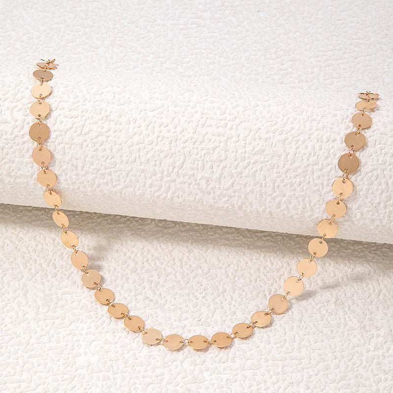 Dainty Coin Chain Chokers Necklace