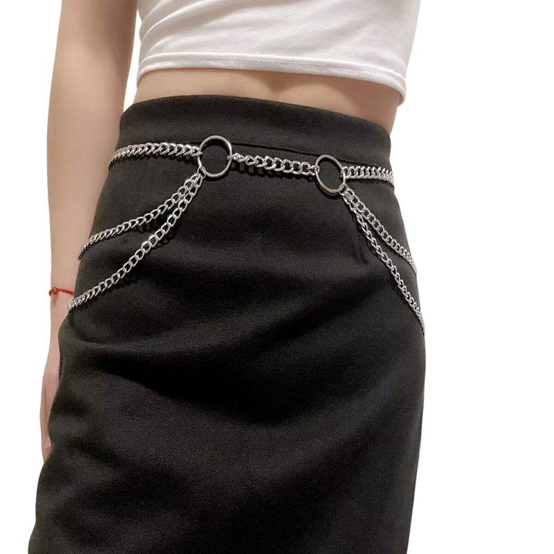Metal Body Chain Tassel Multilayer Sexy Waist Chain
