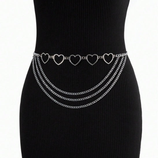Fashion Love Waist Chain Women Belt