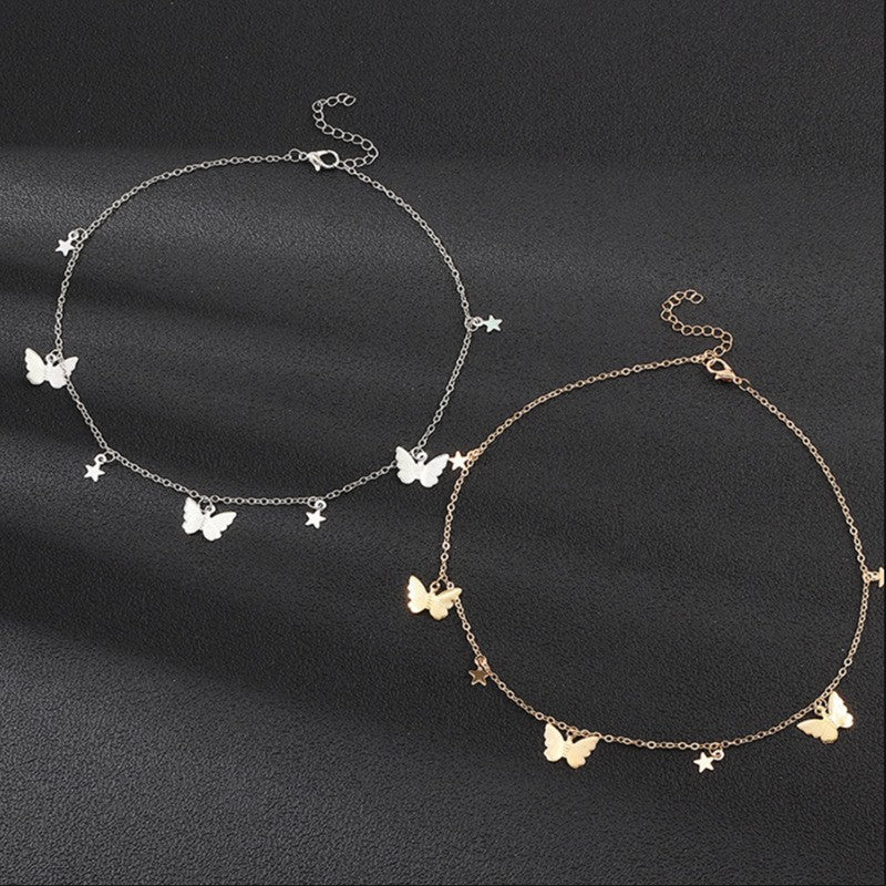 butterfly Pendant Necklace for Women