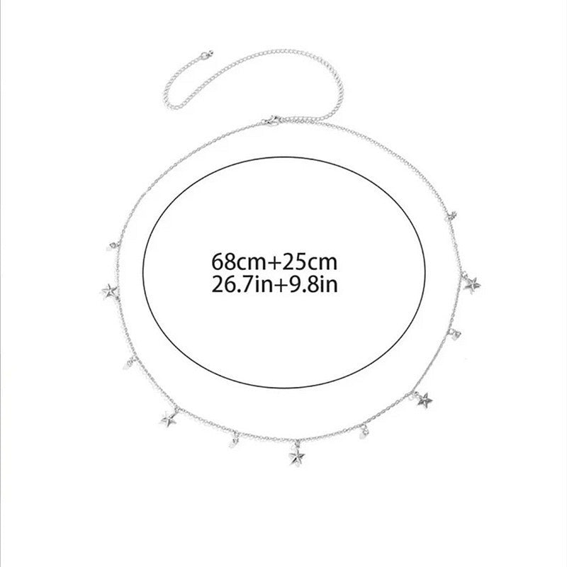 Sweet Simple Design Women Star Body Jewelry