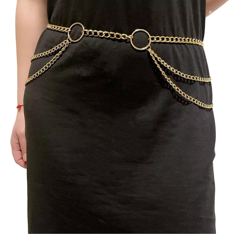 Metal Body Chain Tassel Multilayer Sexy Waist Chain