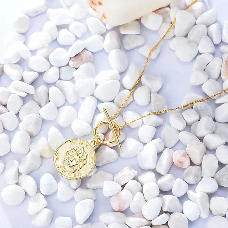 Long Sweater Chain OT Buckle Necklace