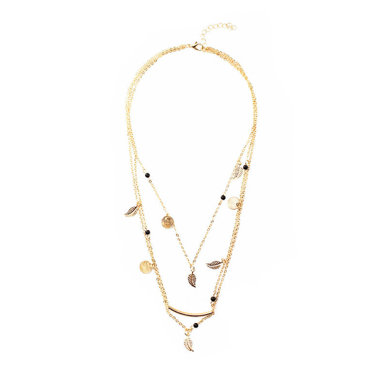 Tassel Leaf Pendant Necklace