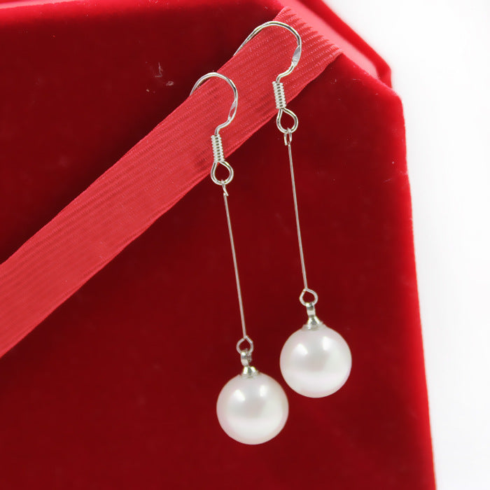 Pearl Hook Earrings Women