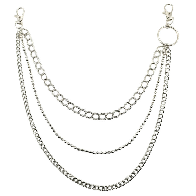 Metal Punk Rock Layered Pants Chain