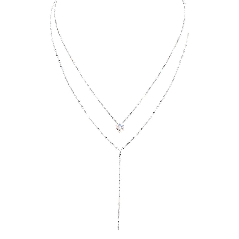 Double Layered Choker Necklace Women Sexy Tassel