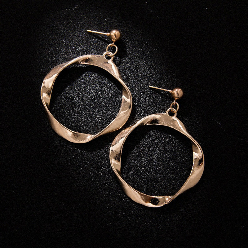 Elegant Irregular Hoop Earring