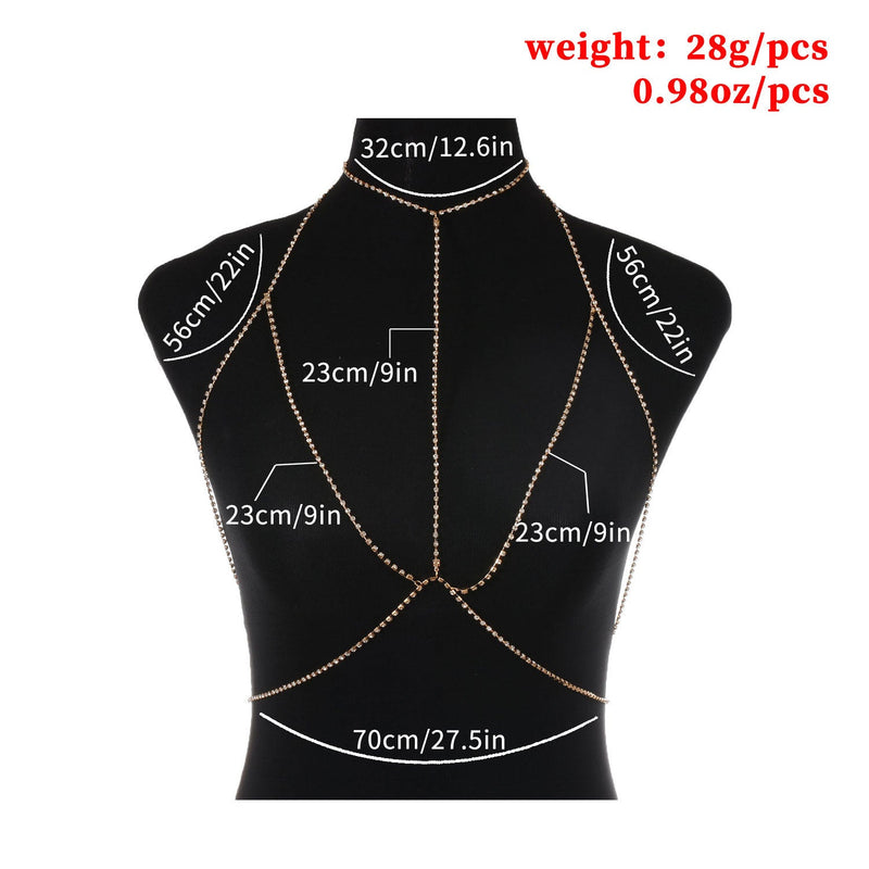 Multilayer Bikini Waist Chain Exaggerated Tassel Body Chain