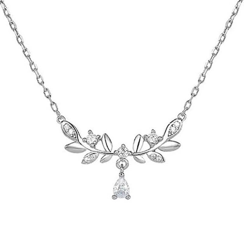 Wheat Drop Pendant Chain Necklace