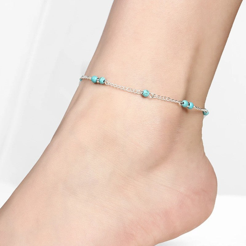 Boho Handmade Ankle Bracelet Bead Chain