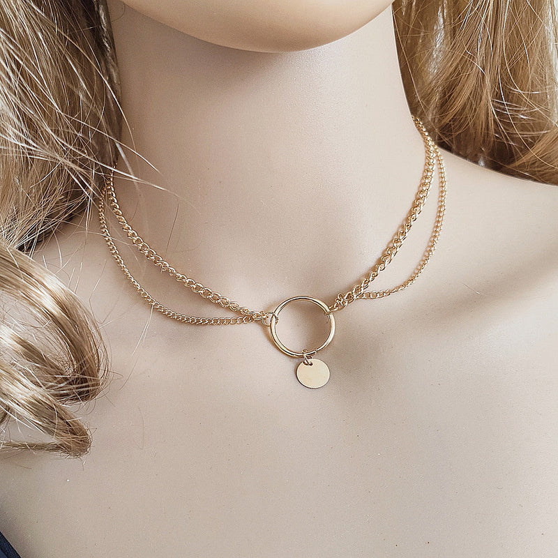 Double Layer Clavicle Chain Necklace