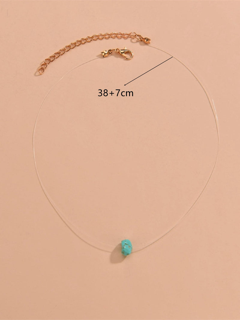 Irregular Natural Turquoise Stone Necklaces