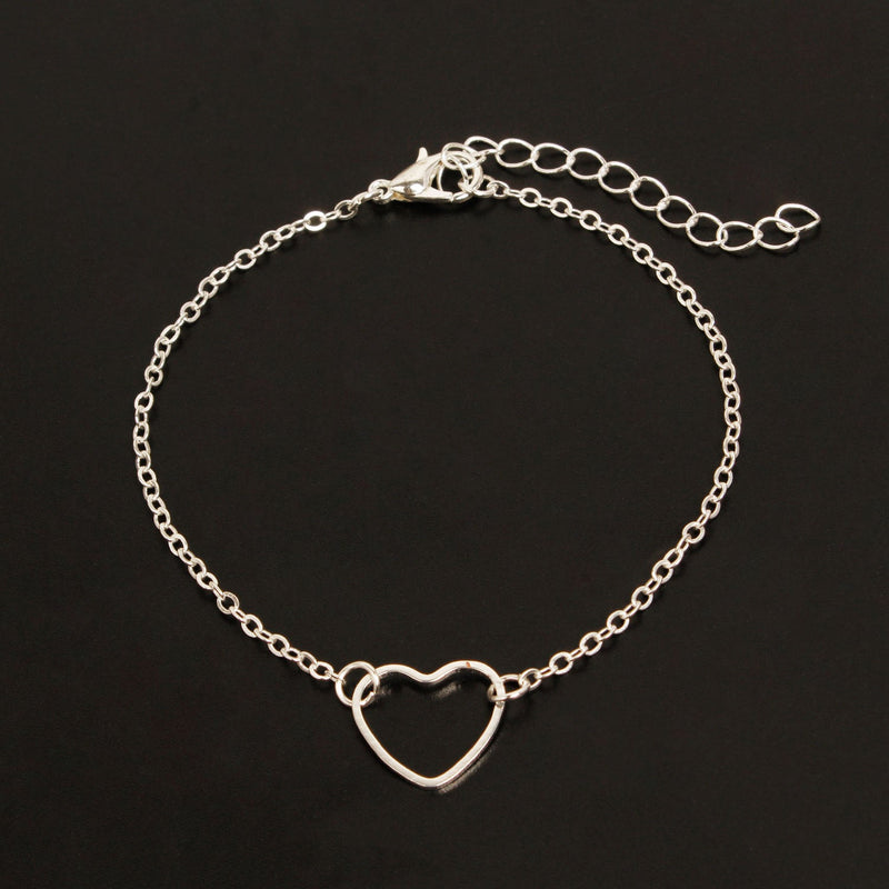 Fashionable Hollow Heart Bracelet