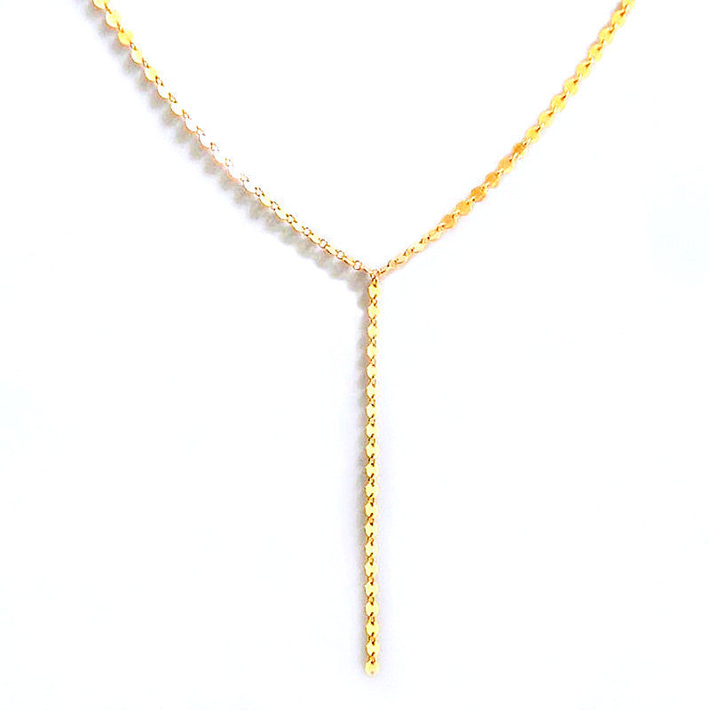 Multilayer Sequins Tassel Pendants Chain Necklace