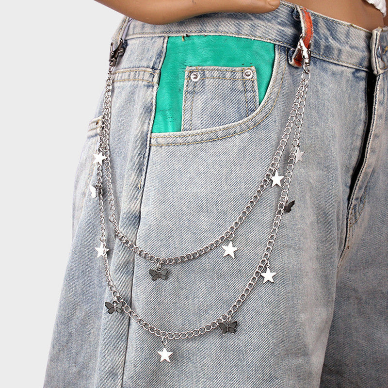 Women Sexy Cute Star Pocket Chain