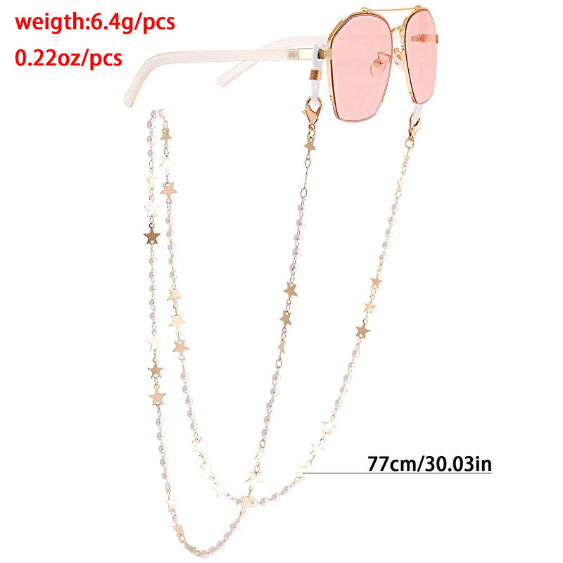 Glasses Star Chain Sunglasses Glasses Decorative Chain