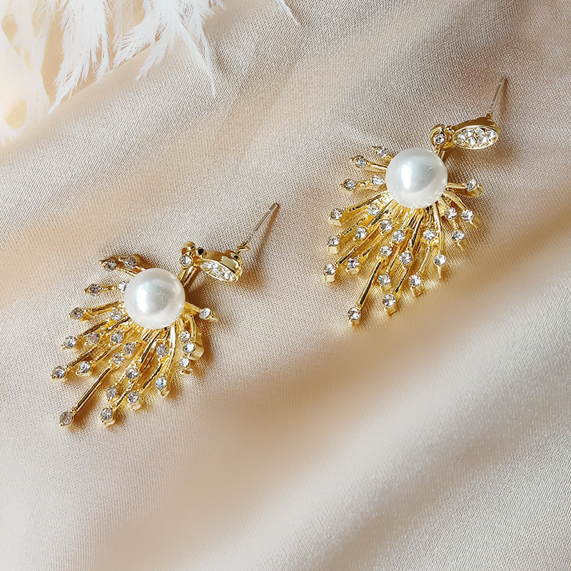 Fashion Firework Pearl Earrings