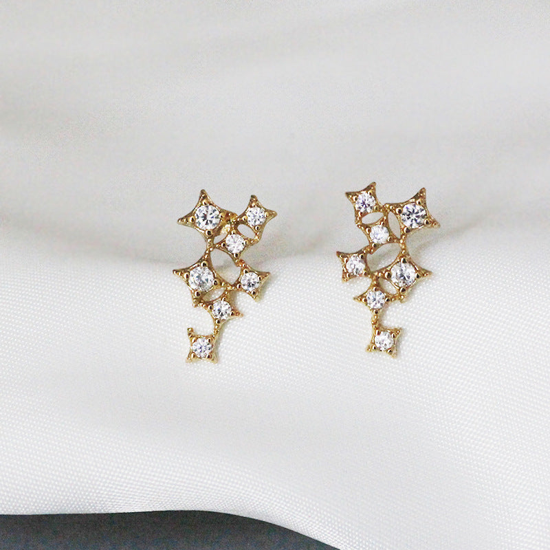 Rhinestone Star Earrings