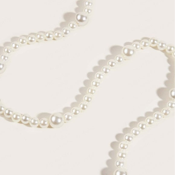 Imitation Pearl Waist Chain Elegant Baroque Pearl Pendant Waist Chain