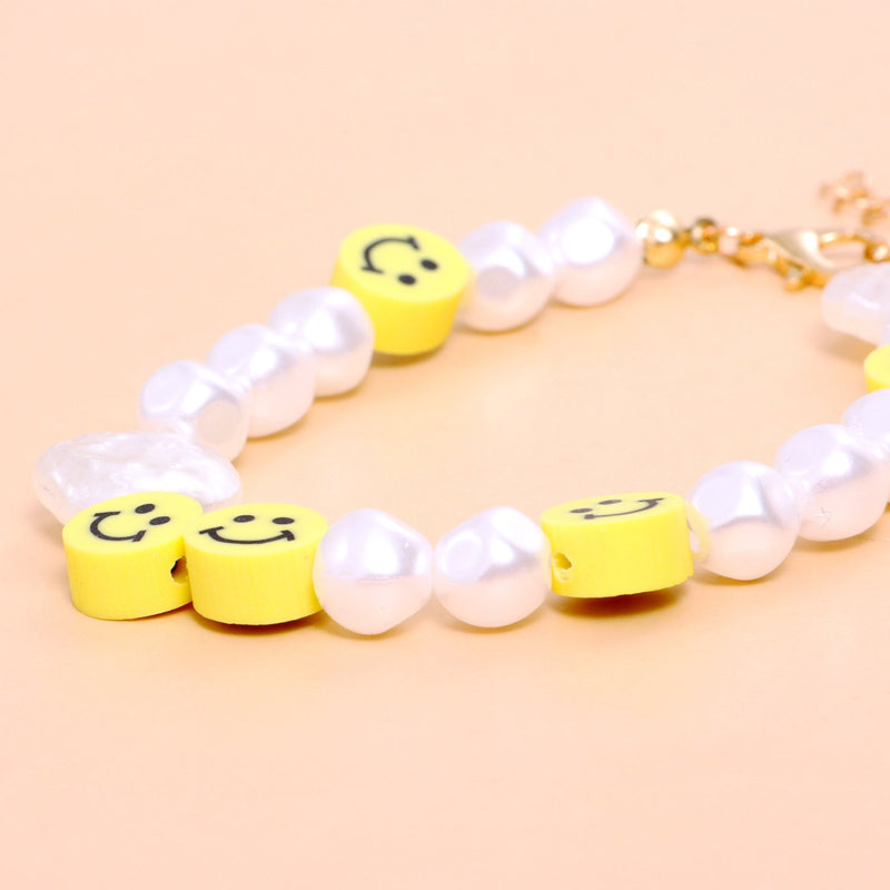 Smile Style Beads Wrist Charm Bracelet