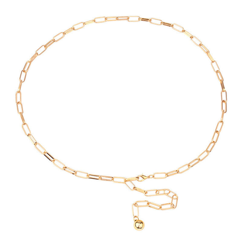Metal Chain Belt Alloy Pendant Waist Chain