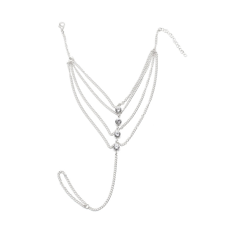 Crystal Tassel Chain Anklet Jewelry