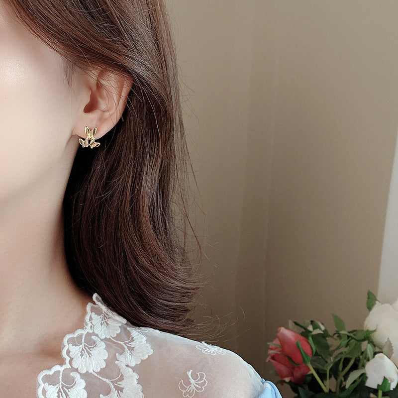 Asymmetric Butterfly Stud Earrings