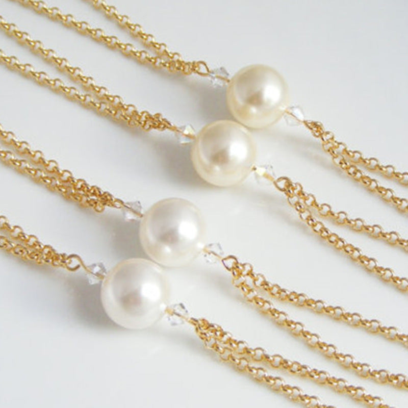 Pearl Barefoot Foot Chains With Toe Ladies Anklet Jewelry