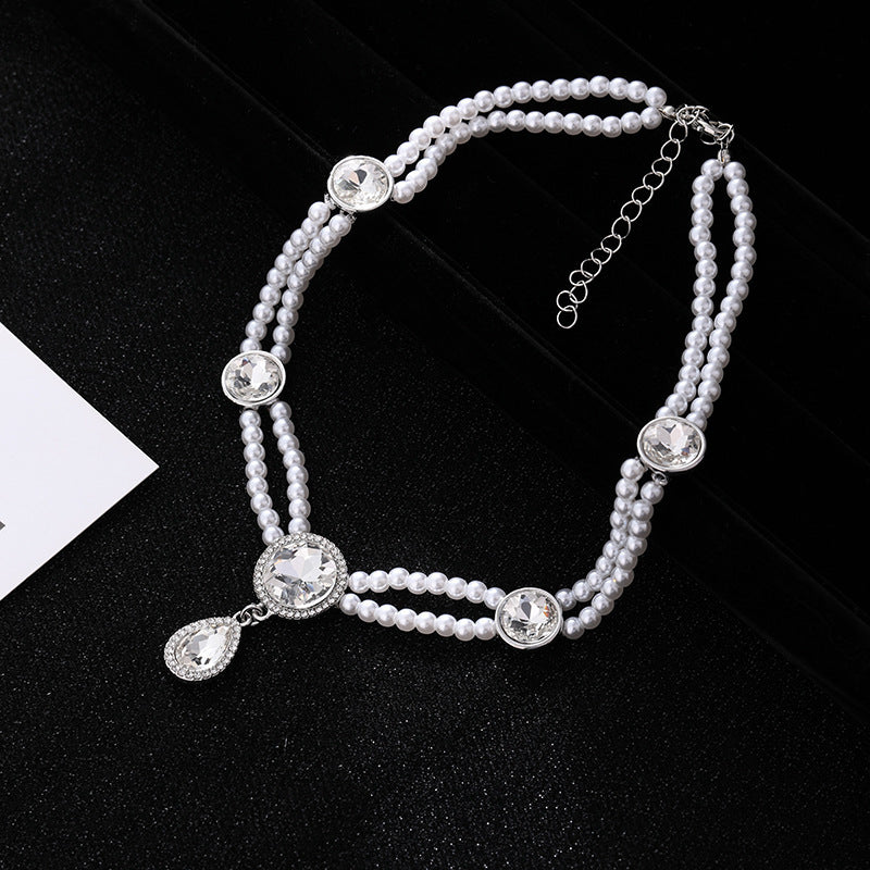 Vintage Irregular Exaggerated Pearl Necklace