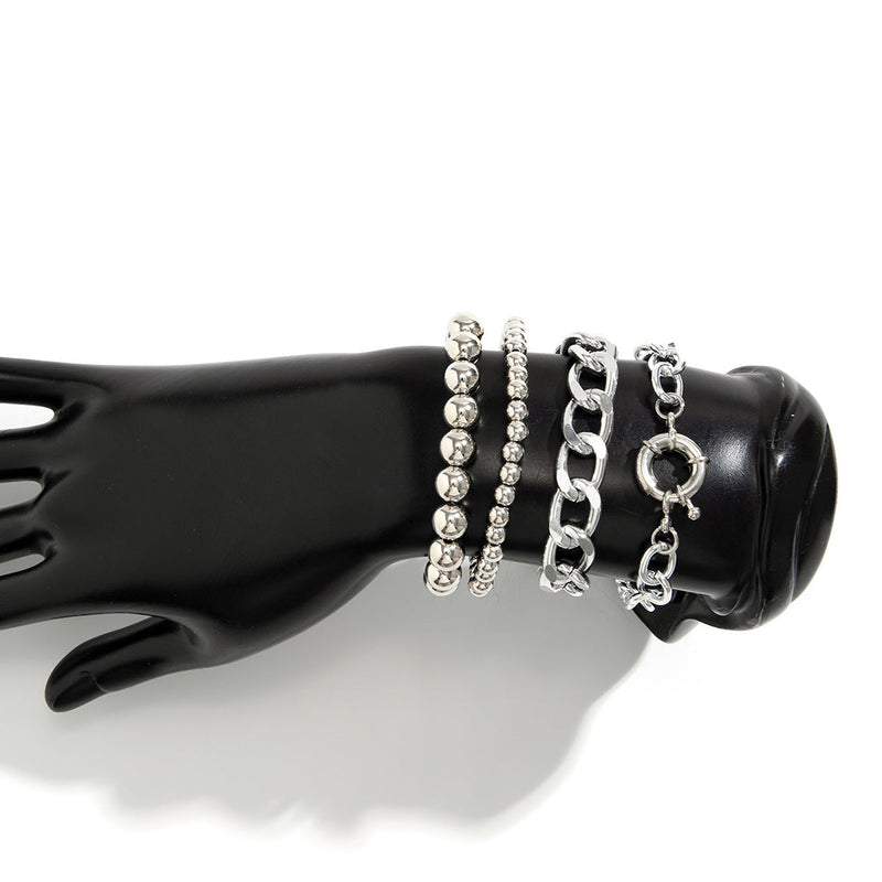 Boho Fashion Chunky Chain Bracelets Set