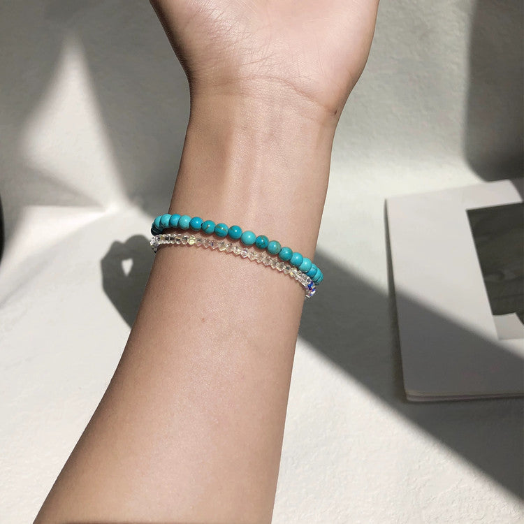 Turquoise Stone Beads Bracelet