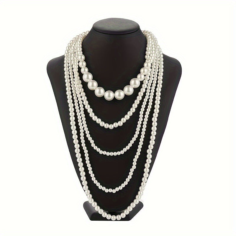 Multilayer Elegant Imitation Pearl Chain Necklace for Women Trend Luxury Beads Choker Neck Jewelry Gift Wed Accessories pearl necklaces for women pearl necklace pearl necklace