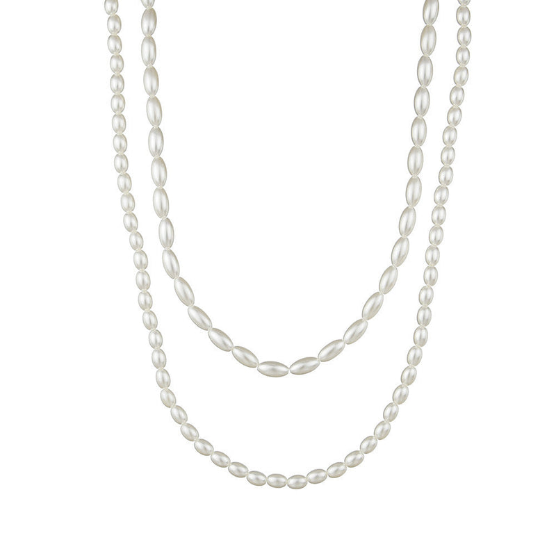 Women Layer Pearl Chain Necklace