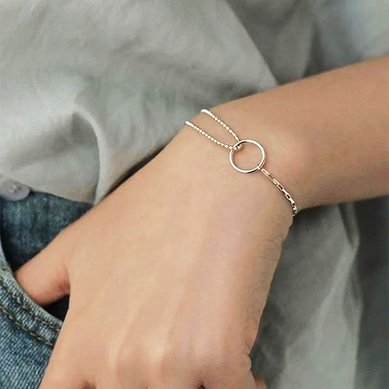 Simple Circle Design Chain Bracelet