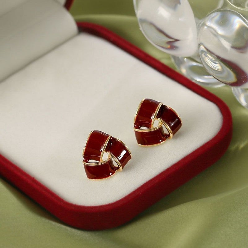 Women Hollow Out Triangle Earrings