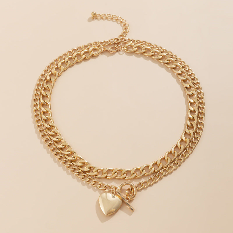 Heart Layered Necklace for Women