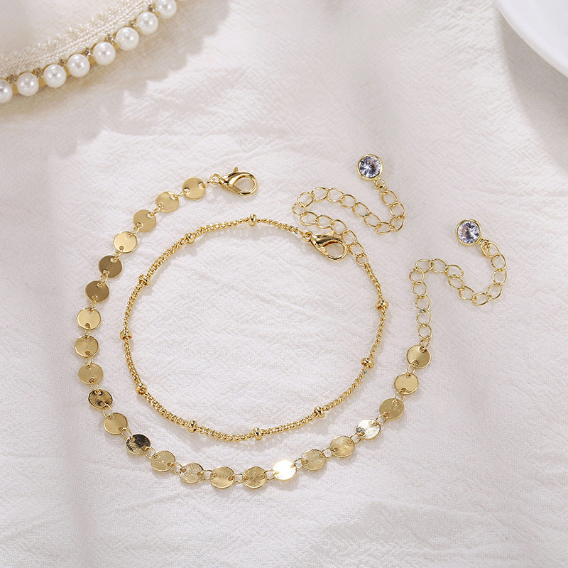 Beach Jewelry Double Layer Chain Bracelet