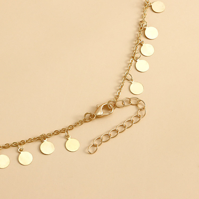 Double Layer Disc Chains Elastic Bandage Thigh Chain