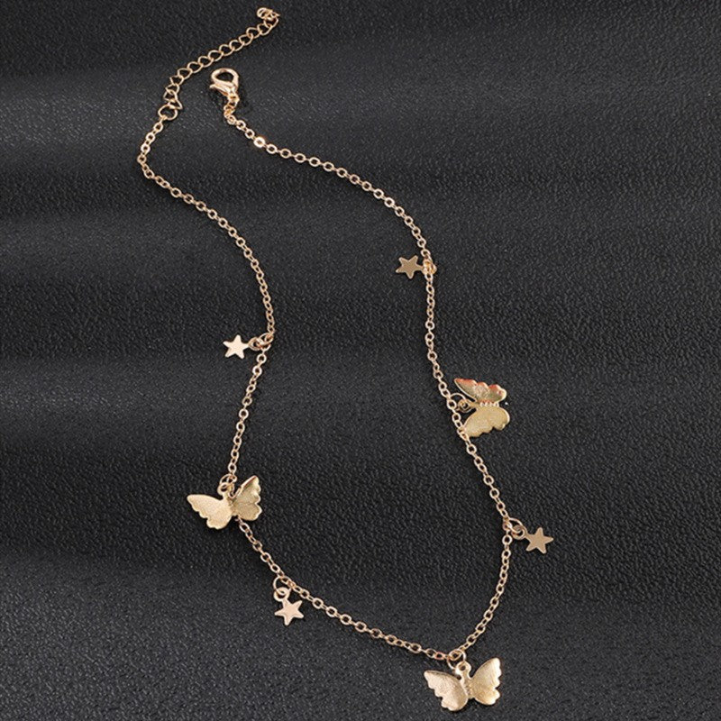 butterfly Pendant Necklace for Women