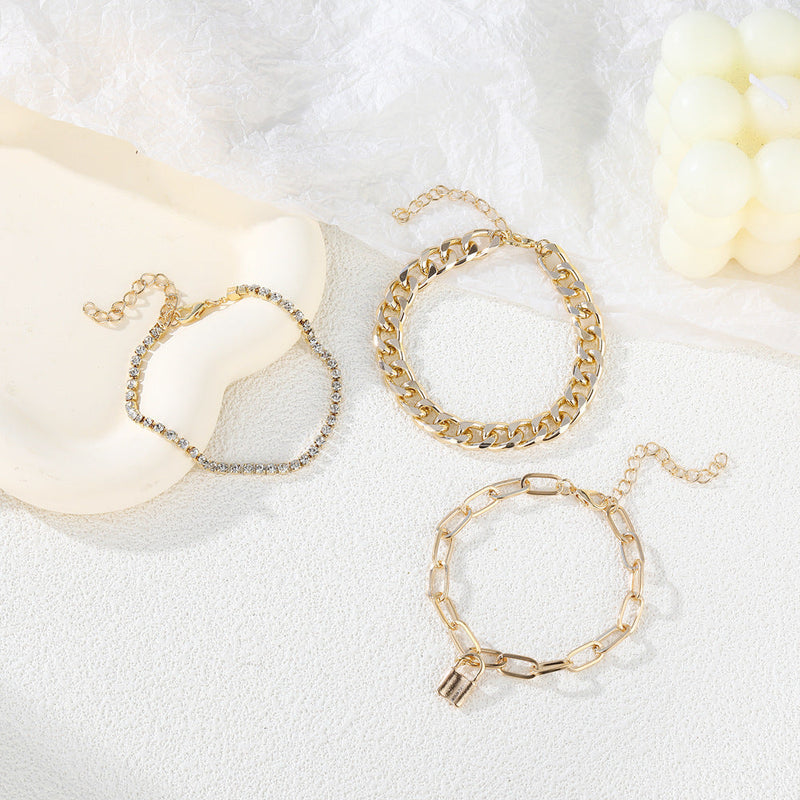 Hip Hop Punk Bracelet Set