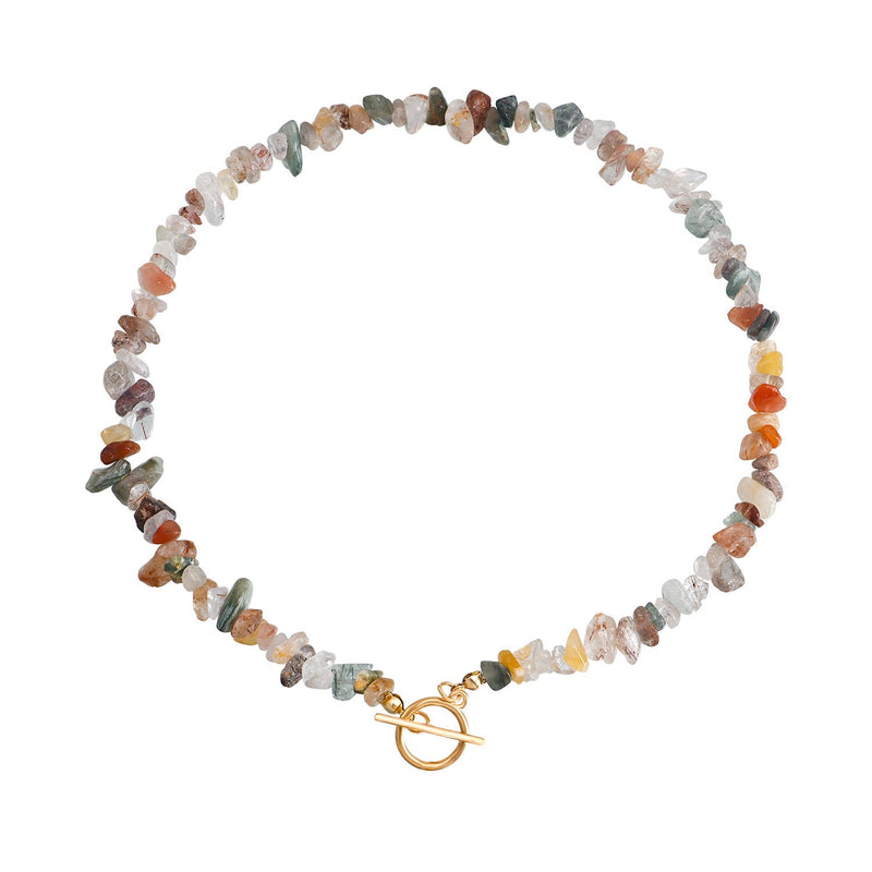 Natural Stone Bead Necklace