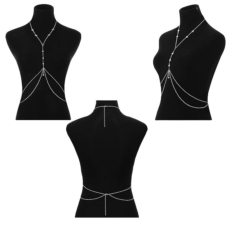 Sexy Cross Chest Chain Beach Casual Full Body Chain