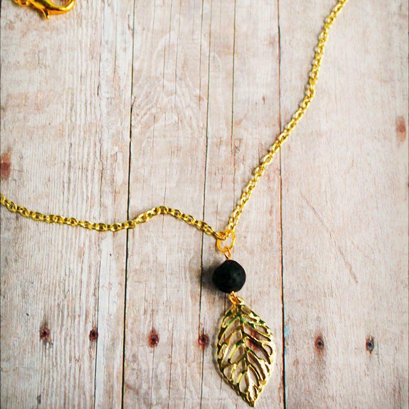 Leaf Pendant Necklace Jewelry