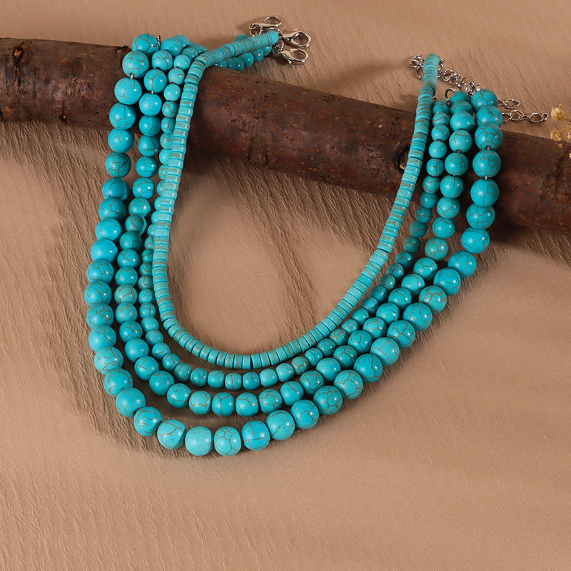 Vintage Turquoise Bead Necklace