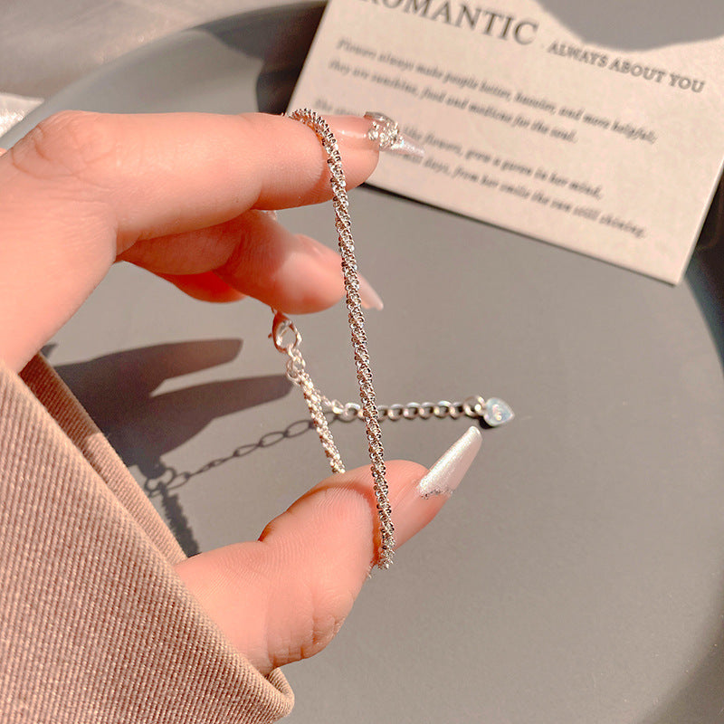 Punk Twisted Chain Bracelet