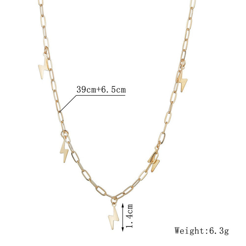 Tiny Lightning Charms Choker Necklace
